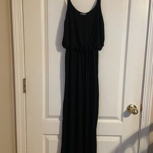 Olivia Rae Black Sleeveless Scoop Neck Sundress XS Capsule Beach Vacation Summer